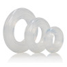 Calexotics Lot de 3 cockrings Ring Set Transparents